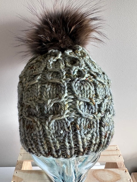 Cabled Green Goddess