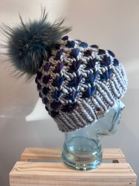 Steel Gray and Blue Lotus