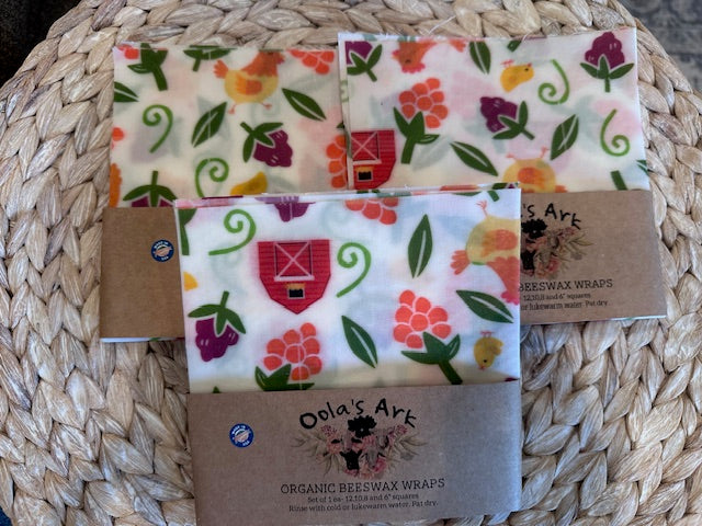 4 Piece Beeswax Wrap Sets