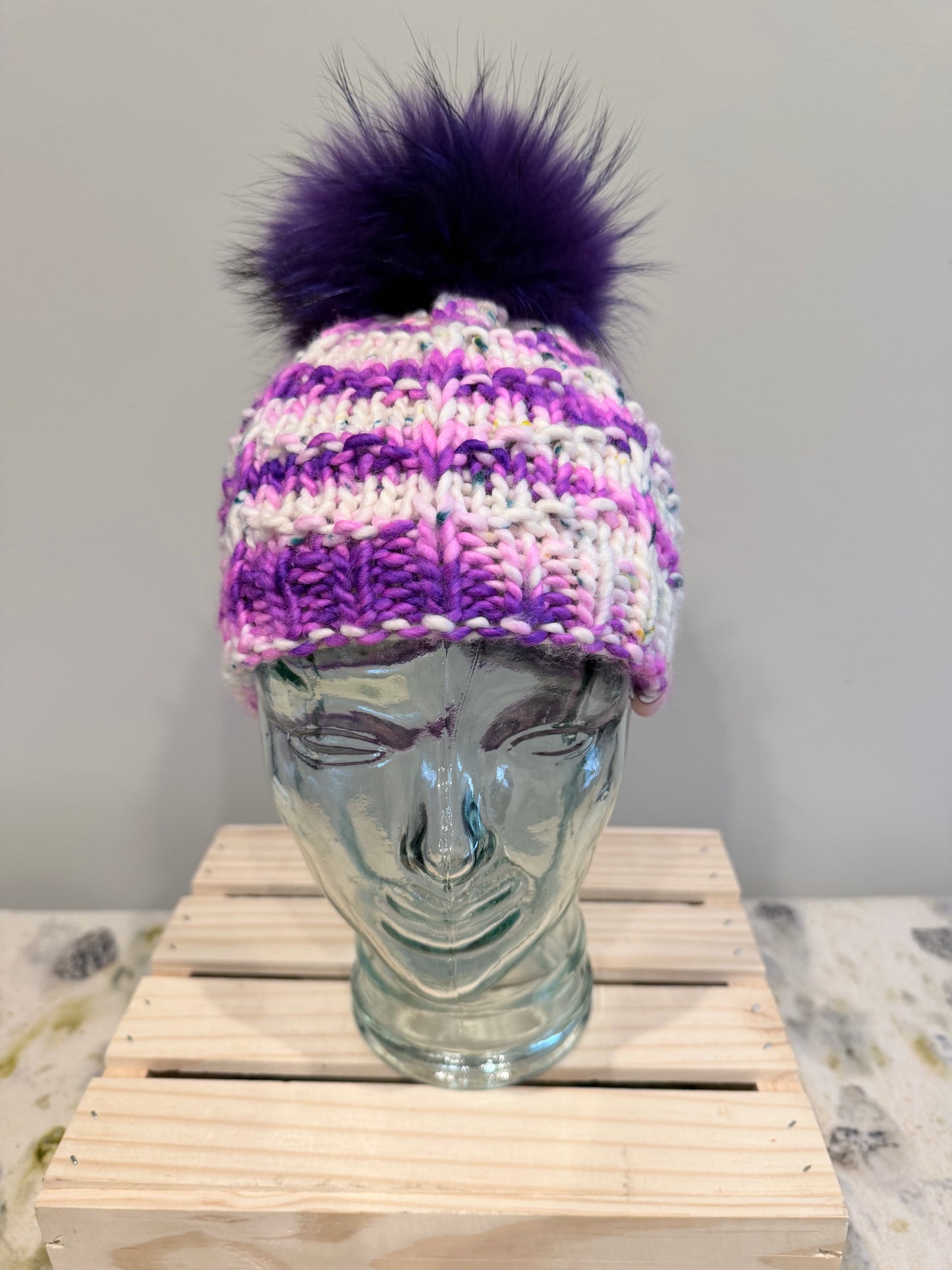Purple Swirl Beanie