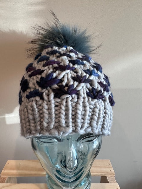 Steel Gray and Blue Lotus