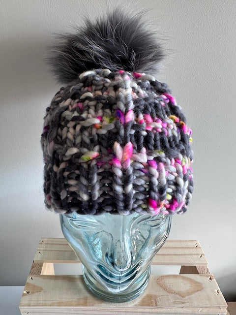 Neon Gray Beanie